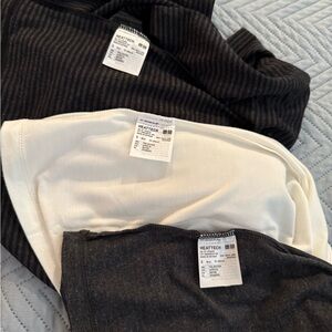 Uniqlo Women's Heattech Turtleneck Tops - Black, White, Gray